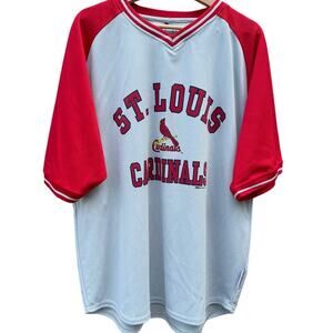 St. Louis Cardinals MLB baseball Stitches Gray and Red jersey Size XL